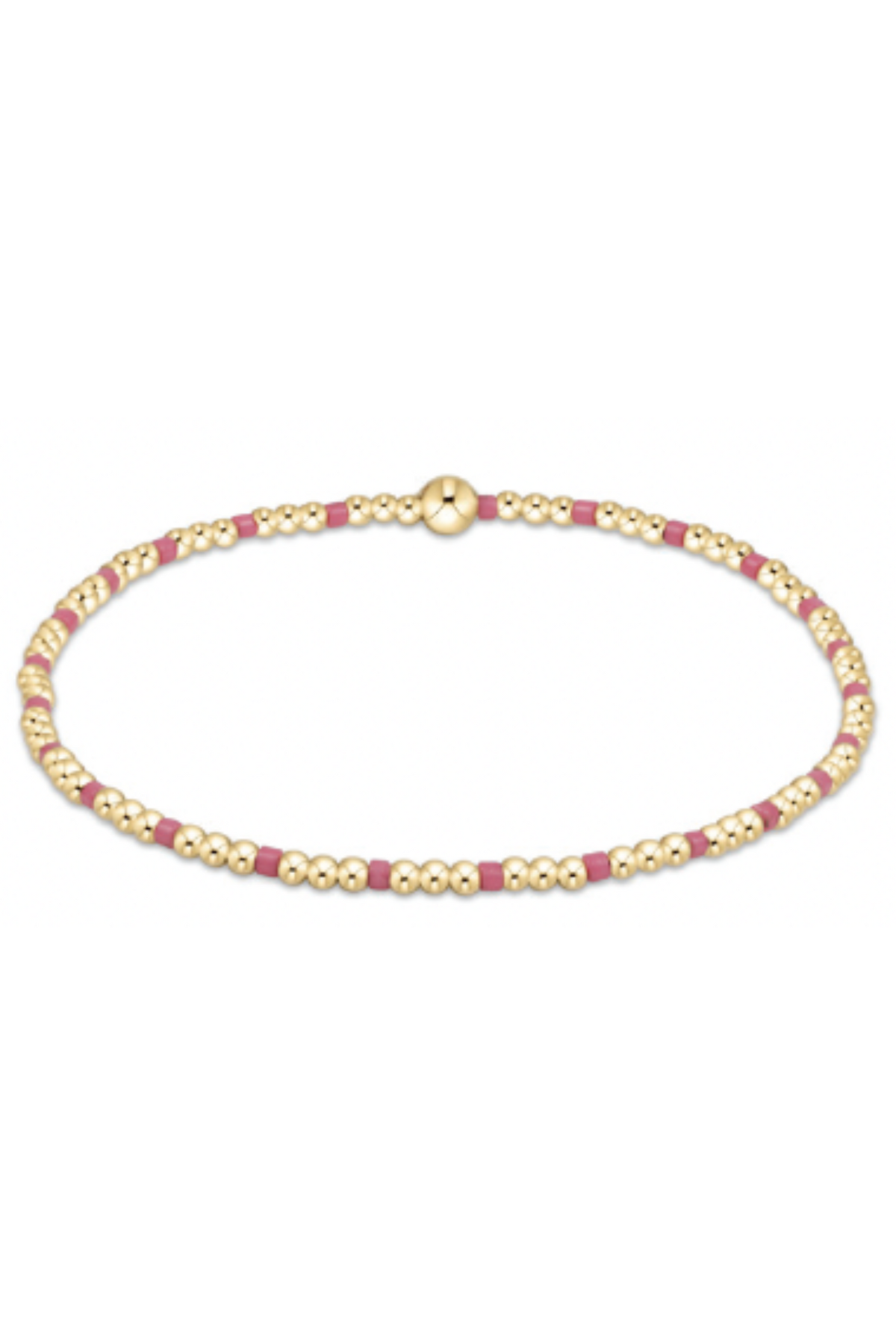 Hope Joy Sincerity 2mm Bead Bracelet - Bright Pink | enewton