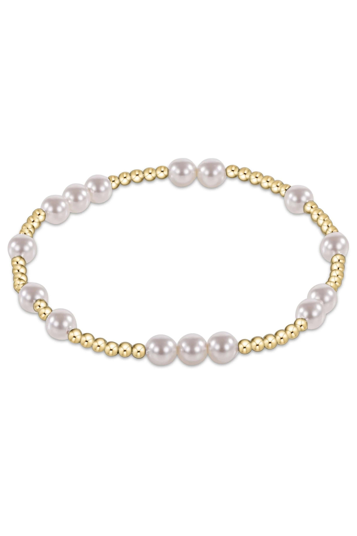 Hope Unwritten 5mm Bead Bracelet Pearl | enewton
