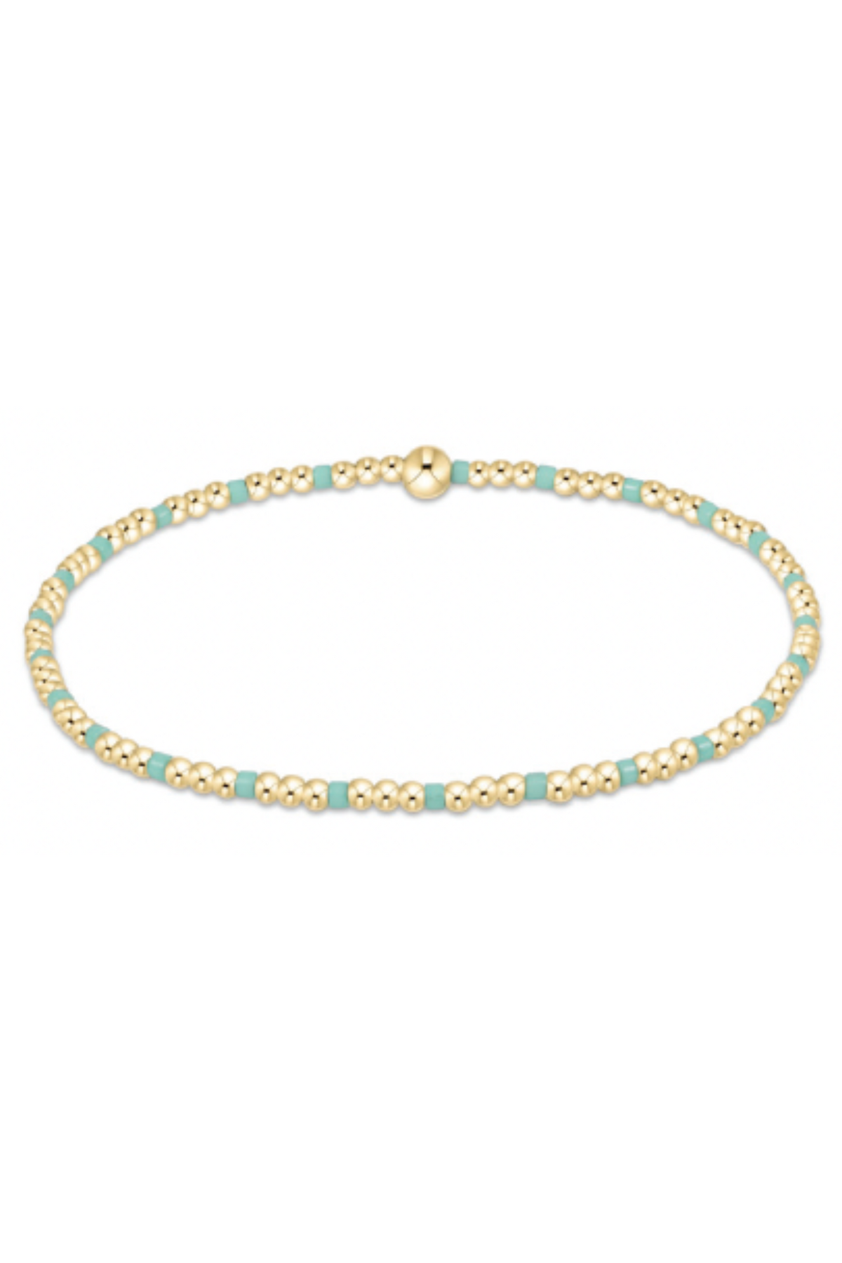 Hope Joy Sincerity 2mm Bead Bracelet - Mint | enewton