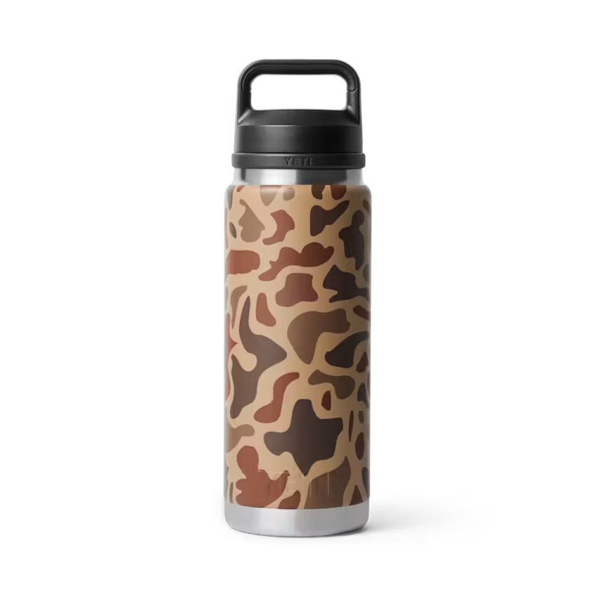 Yeti Rambler 26oz Water Bottle in Wetlands Camo Yeti Coolers