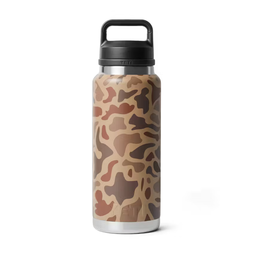 Yeti Rambler 36oz Water Bottle in Wetland Camo Yeti Coolers
