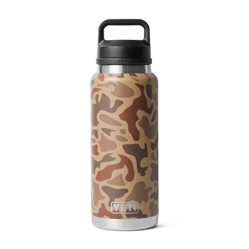 Yeti Rambler 36oz Water Bottle in Wetland Camo Yeti Coolers
