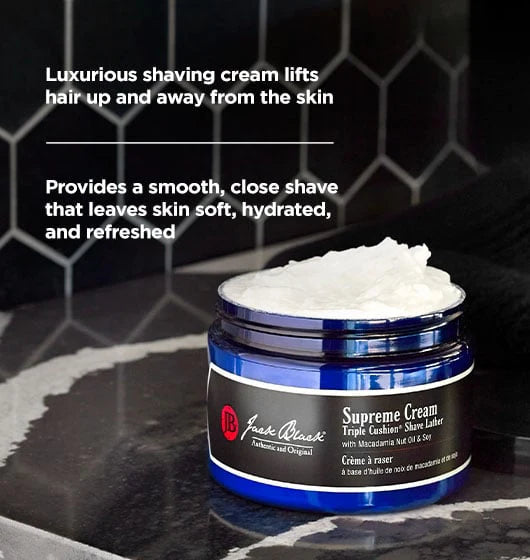 Supreme Cream Triple Cushion® Shave Lather 6oz Jack Black