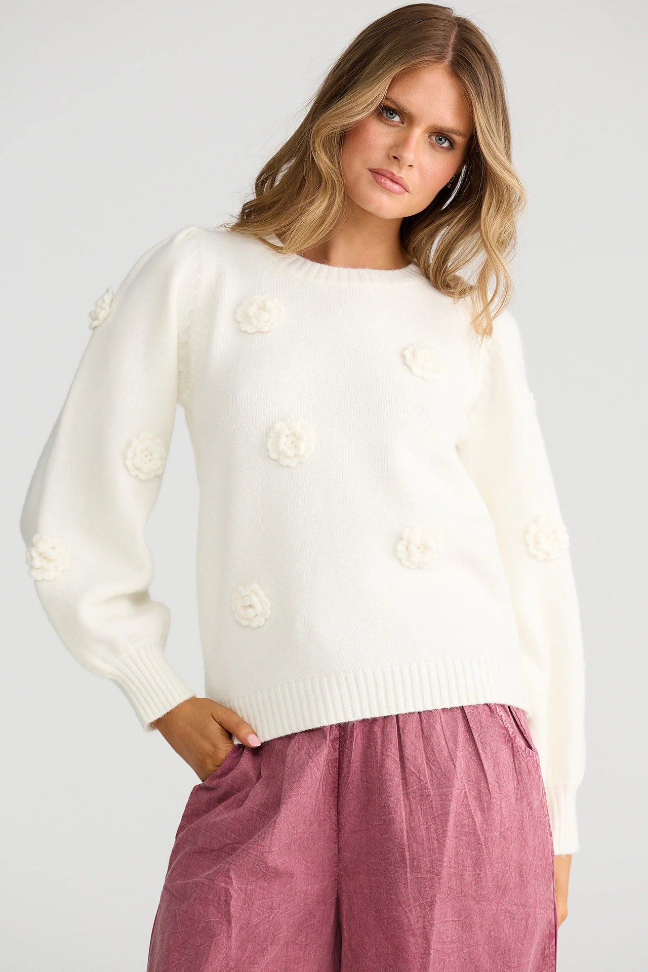 Petals Knit Sweater Talisman