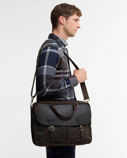 Waxed Leather Briefcase | Barbour Barbour