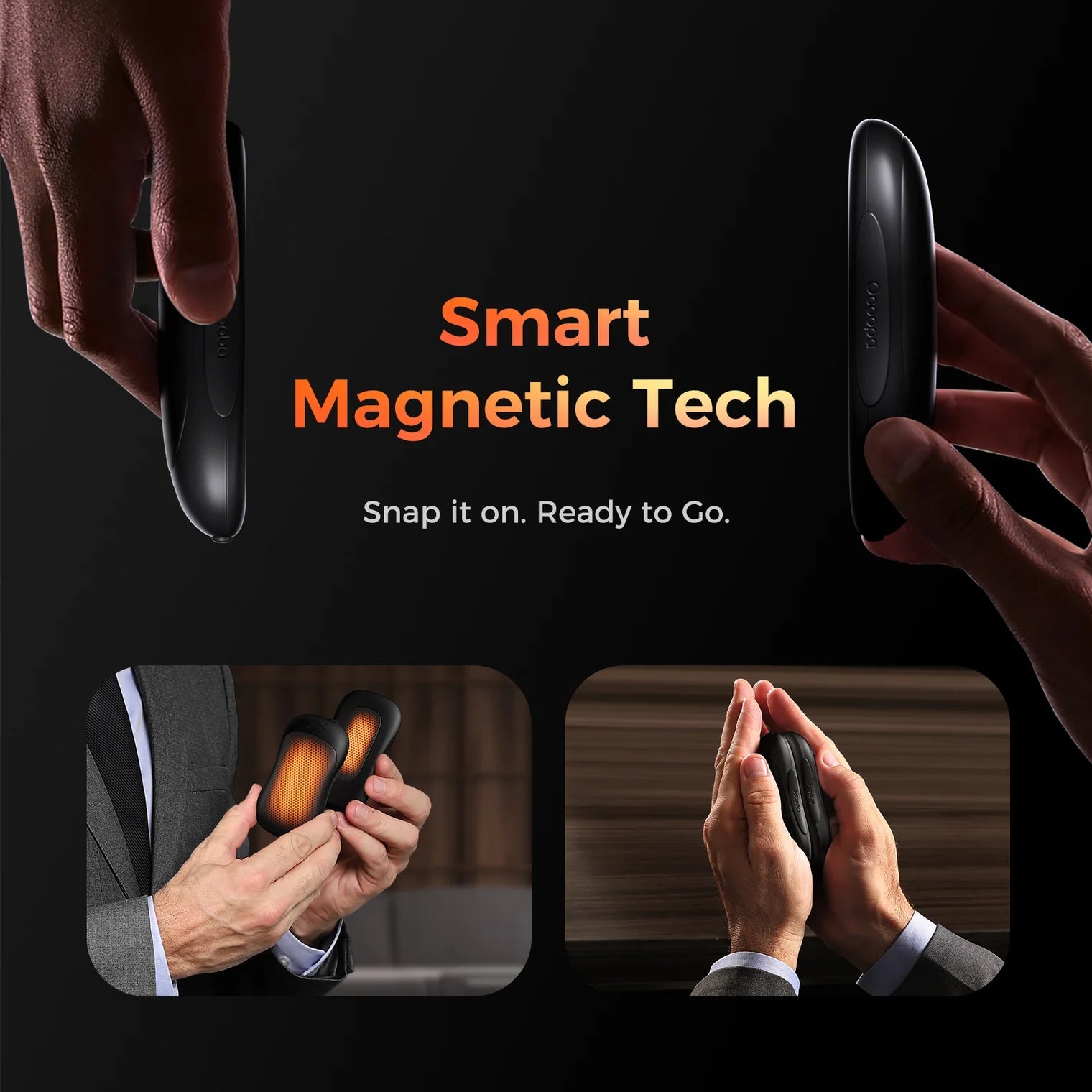 UT3 Pro Rechargeable Handwarmer  Black Ocoopa