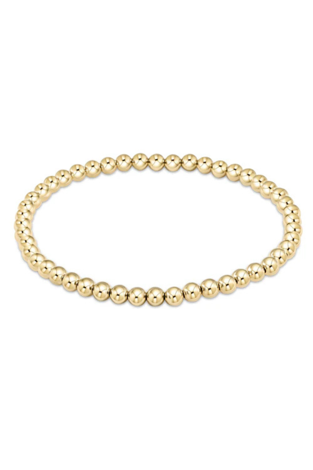 Classic Gold 4mm Bead Bracelet | enewton