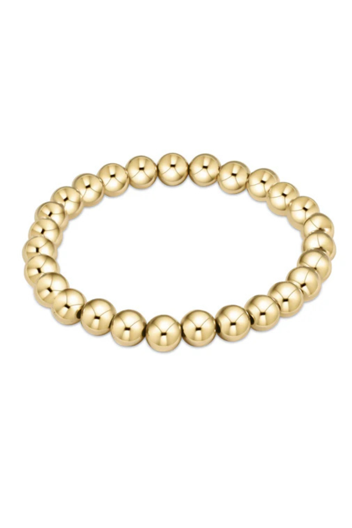 Classic Gold 7mm Bead Bracelet | enewton