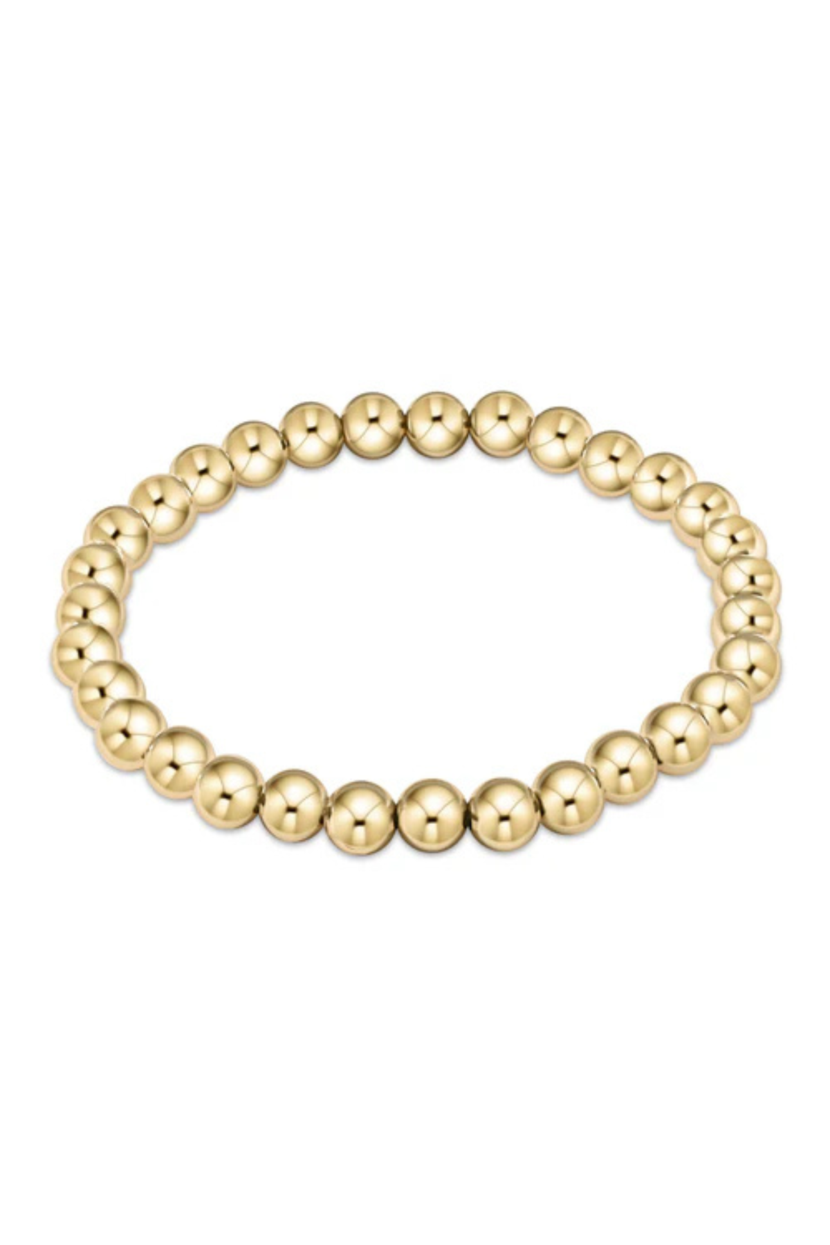 Classic Gold 6mm Bead Bracelet | enewton