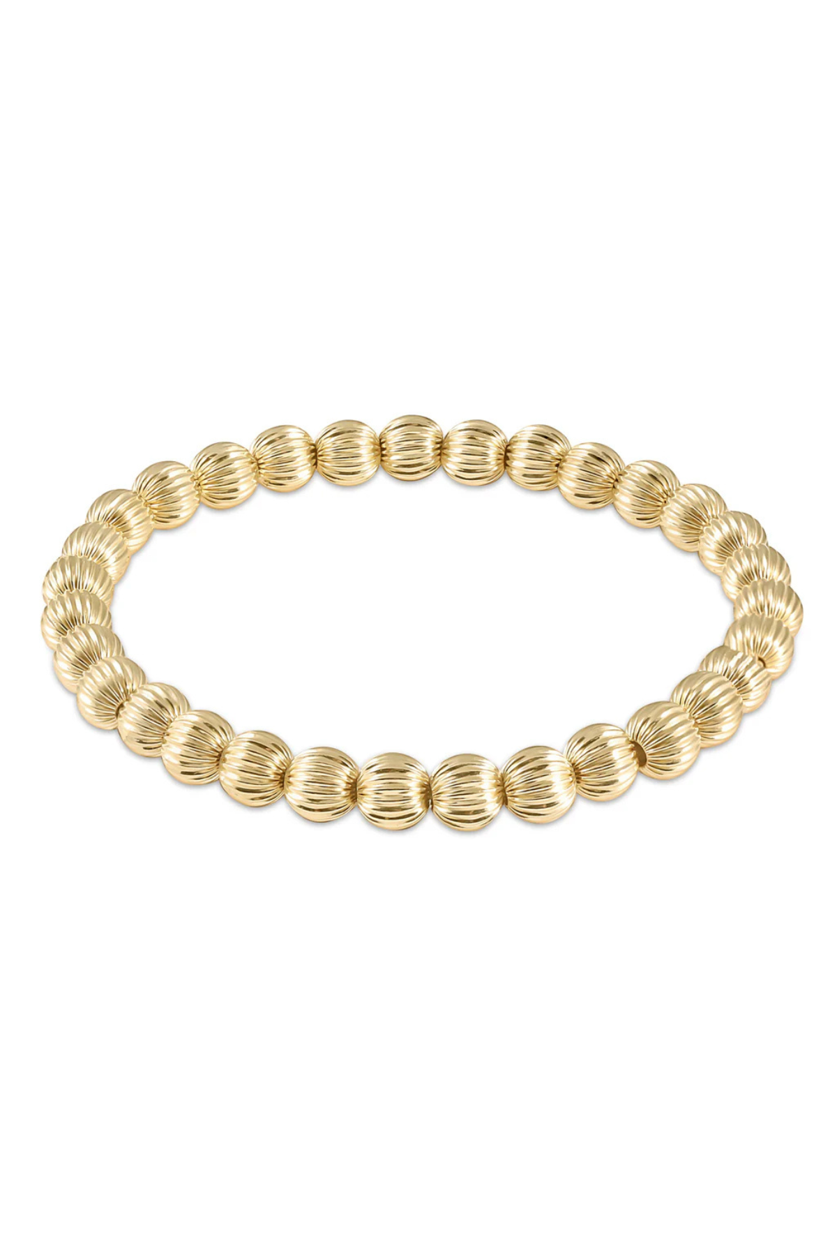 Dignity Gold 6mm Bead Bracelet | enewton