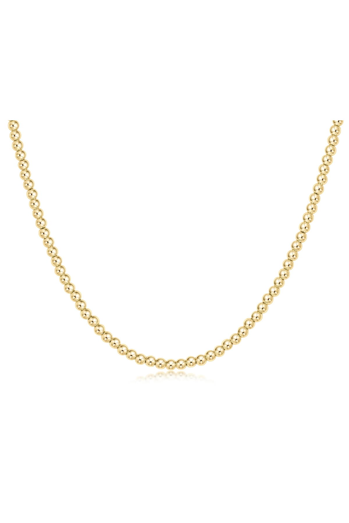 Choker Classic Gold 3mm Bead Necklace | enewton