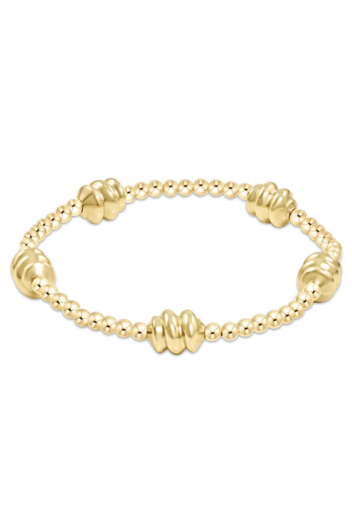 Extends Admire Gold 3mm Bead Bracelet - Gold | enewton