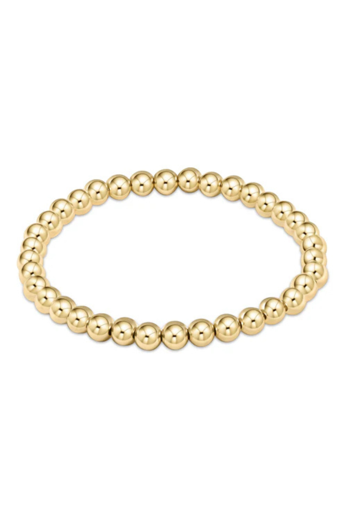 Extends Classic Gold 5mm Bead Bracelet | enewton