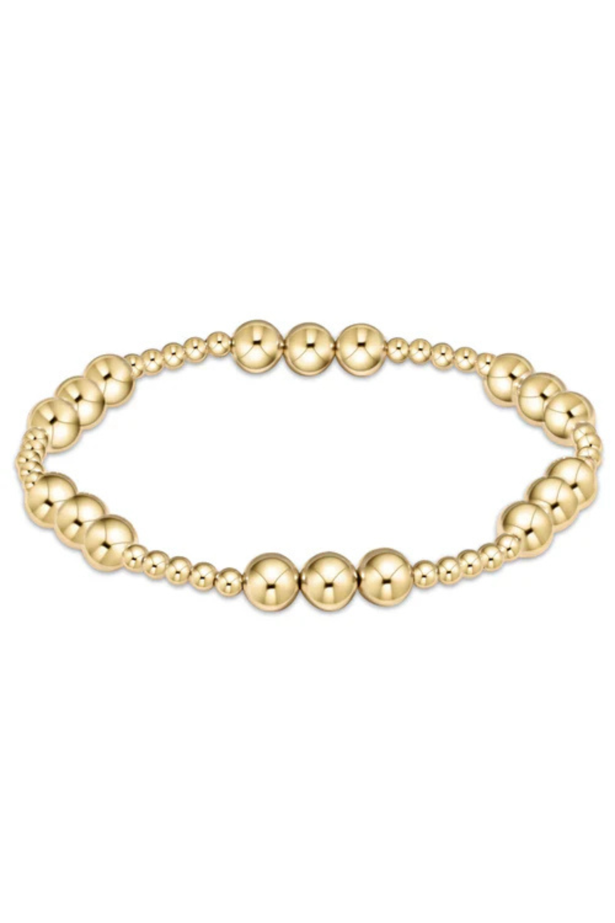 Classic Joy 6mm Bead Bracelet - Gold | enewton