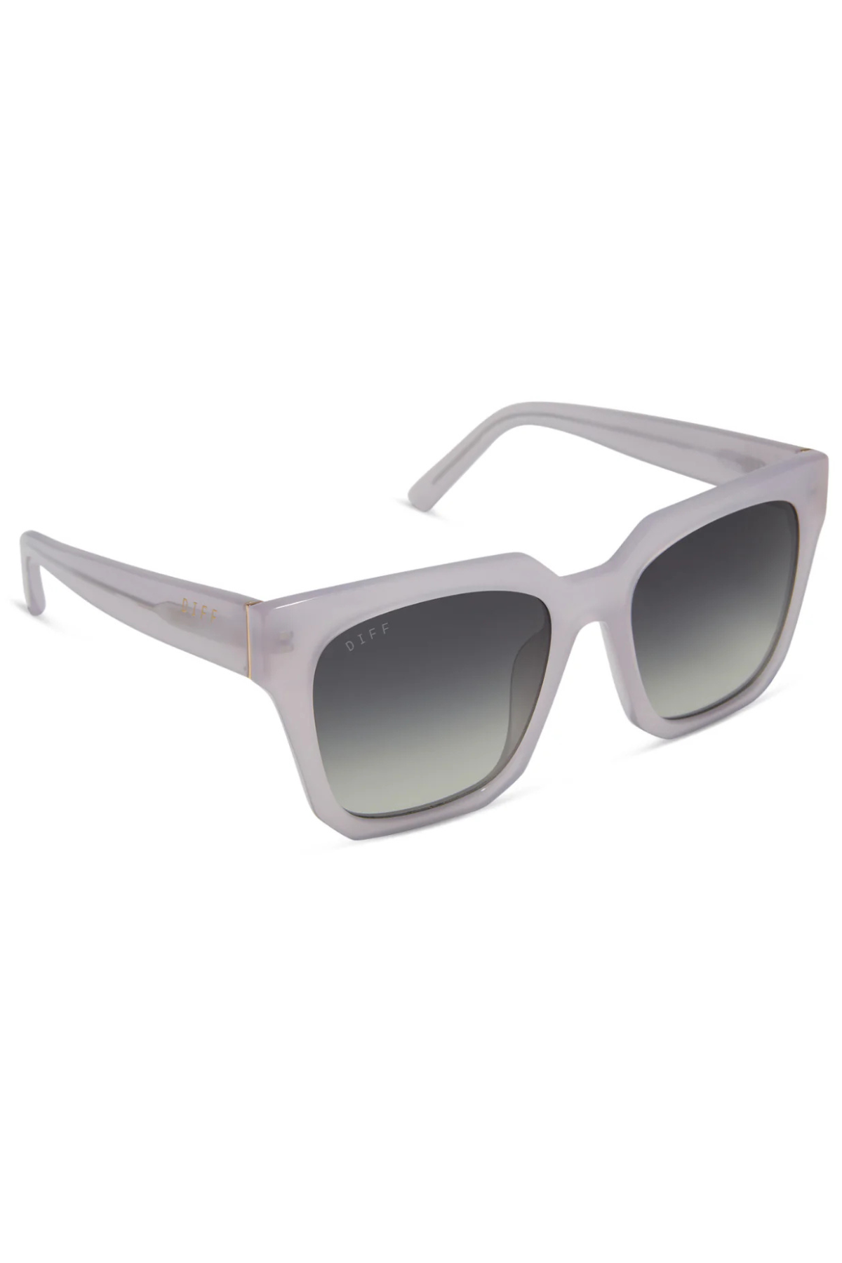Ariana Square Sunglasses in Thistle Grey Gradient | Diff Eyewear