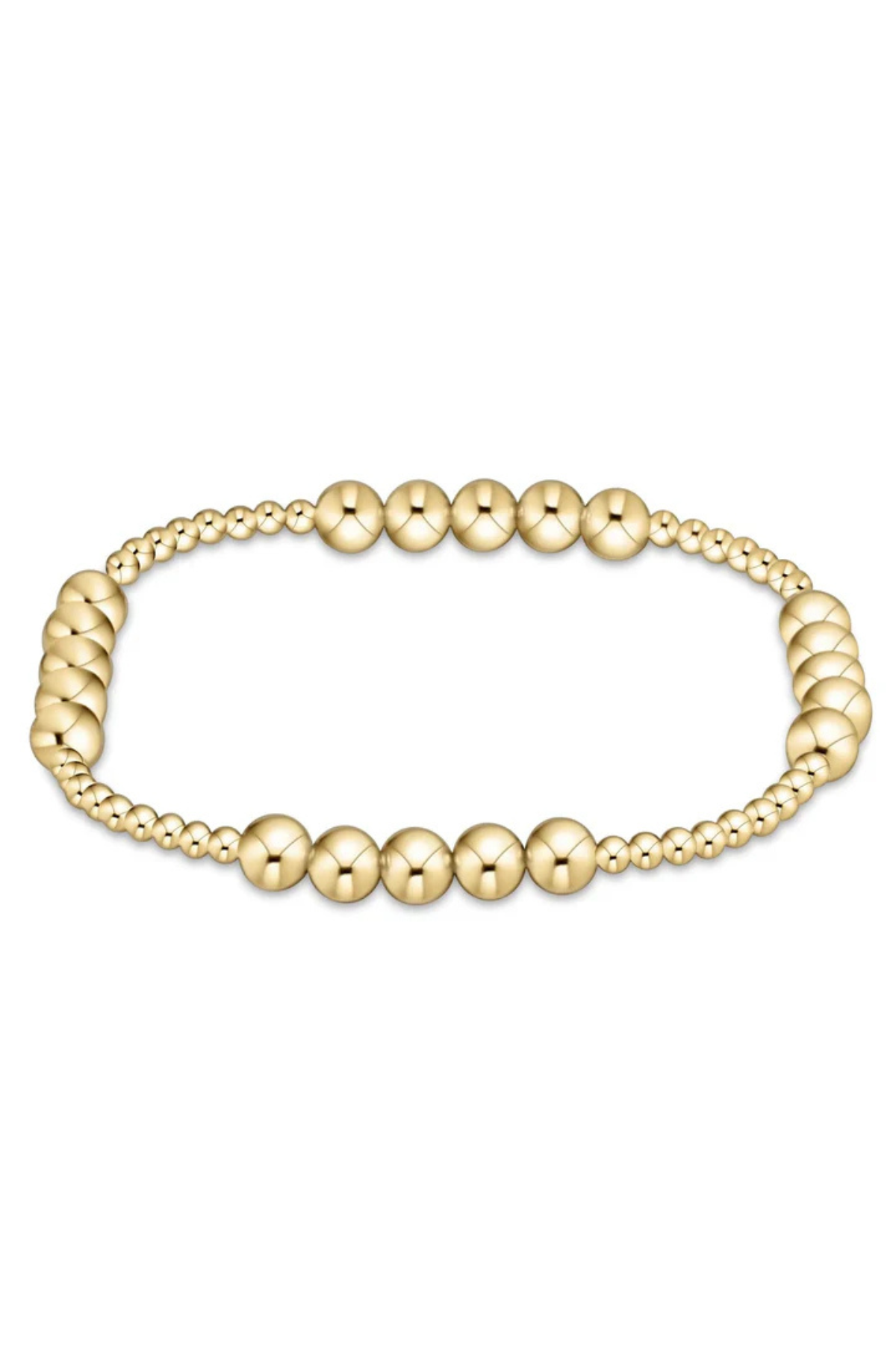 Classic Blissful Pattern Bracelet 2.5mm- 5mm Gold | enewton