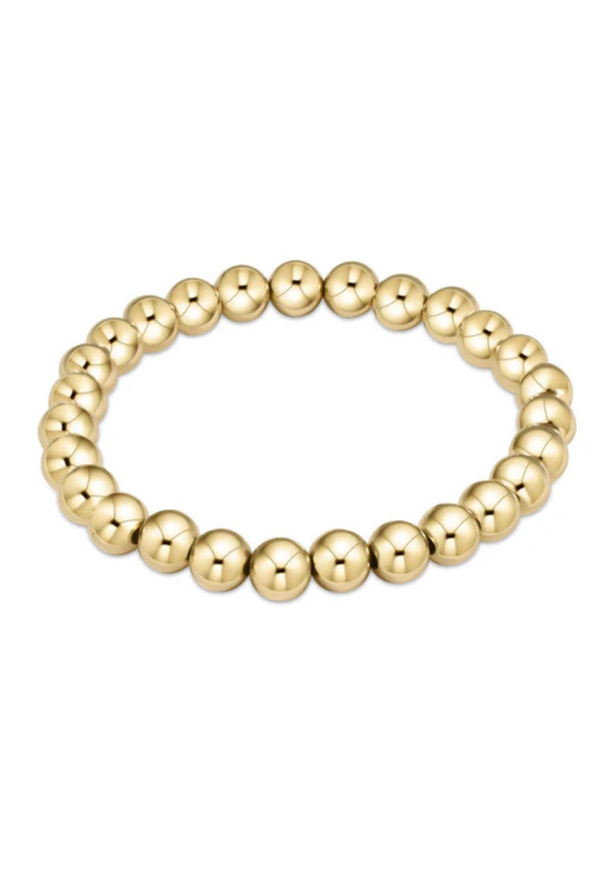 Extends Classic Gold 7mm Bead Bracelet | enewton