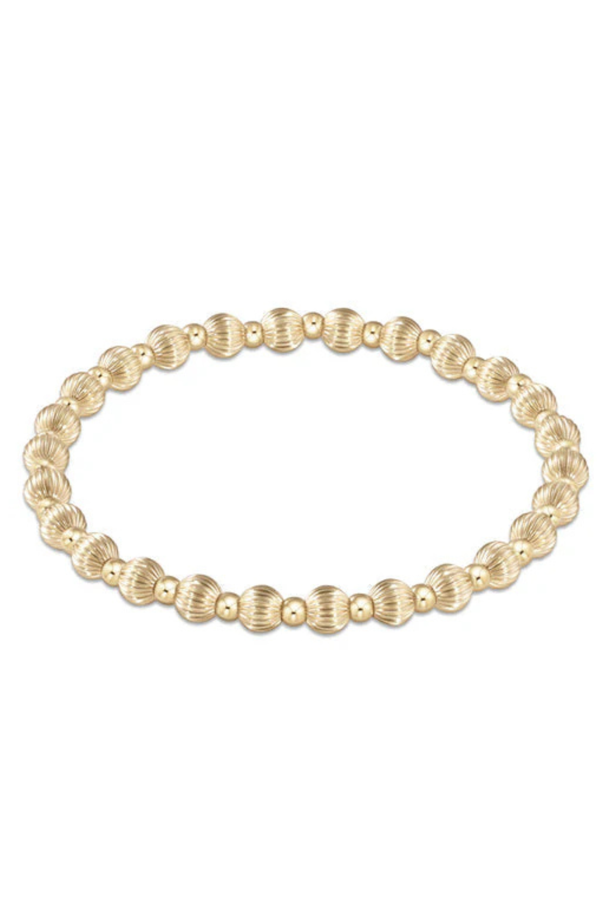 Dignity Grateful Pattern 5mm Bracelet- Gold | enewton