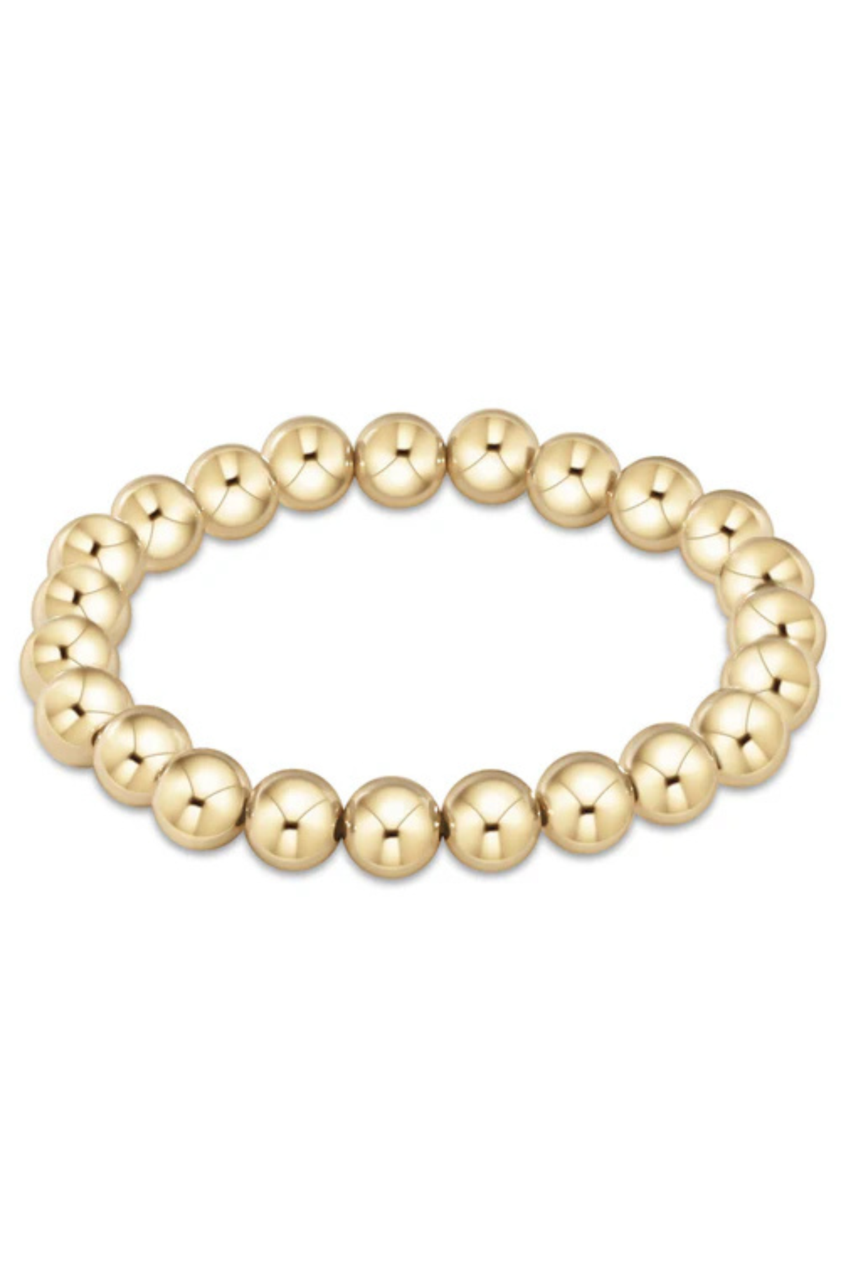 Classic Gold 8mm Bead Bracelet | enewton