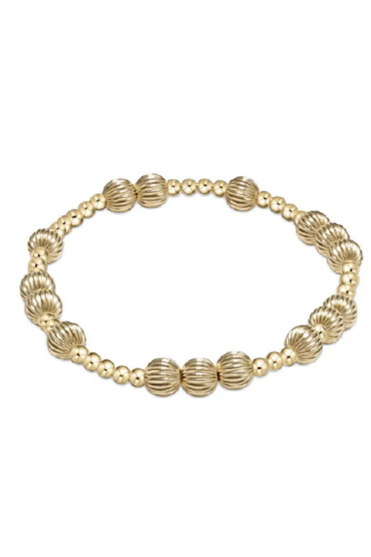 Extends - Hope Unwritten Dignity 6mm Bead Bracelet - Gold | enewton