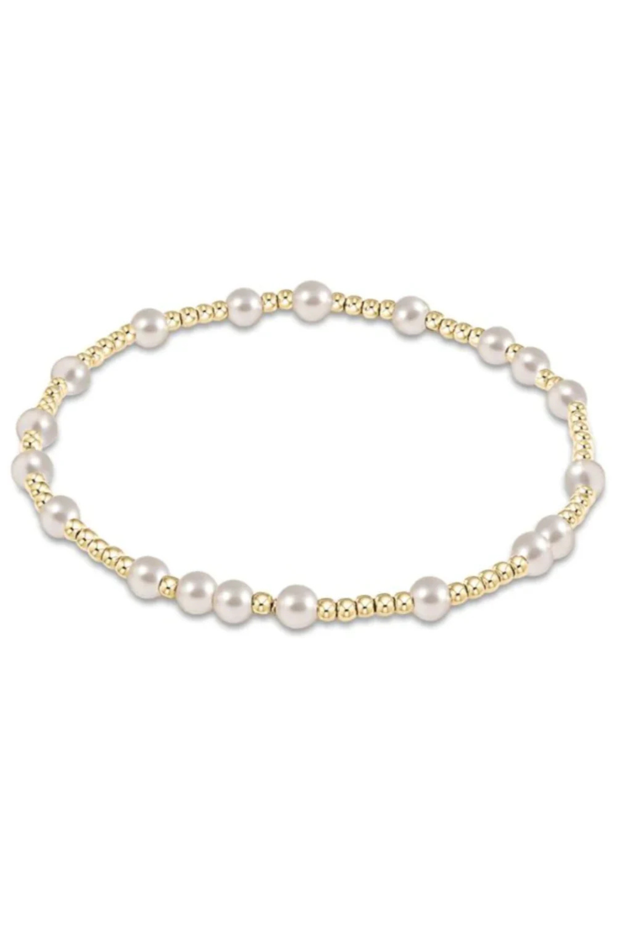 eGirl Hope Unwritten 4mm Bracelet - Pearl | enewton