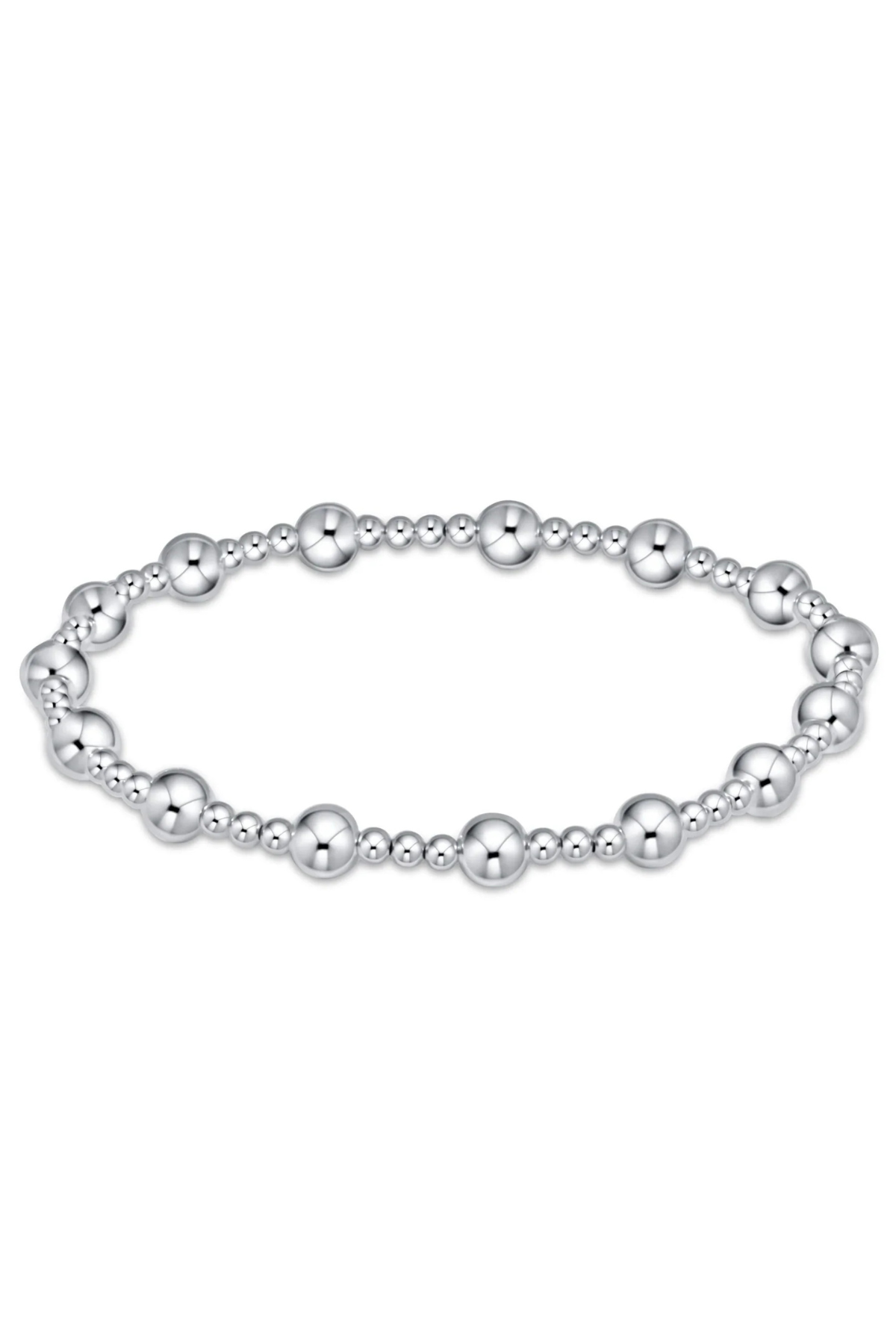 Classic Sincerity Pattern 5mm Bead Bracelet - Sterling | enewton