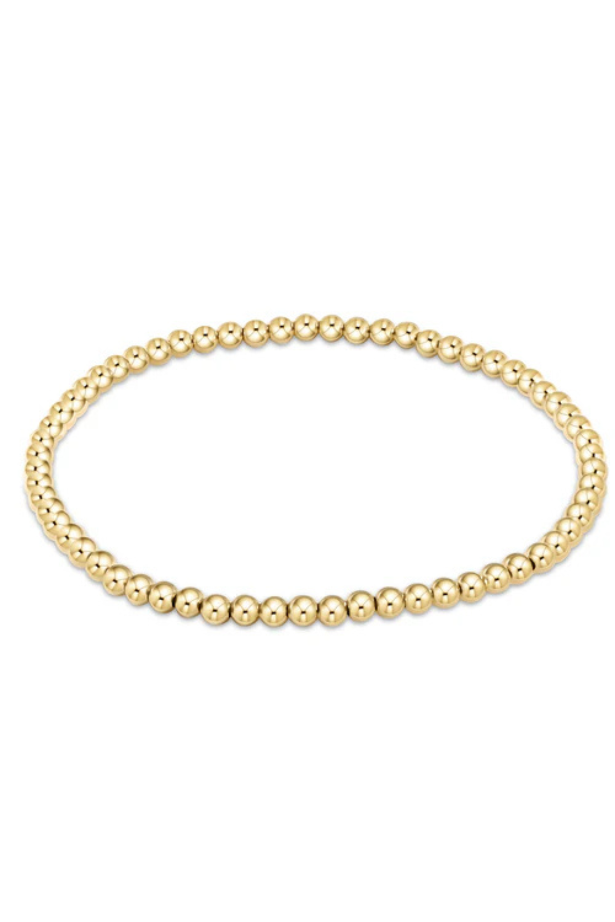 eGirl Classic Gold 3mm Bead Bracelet | enewton