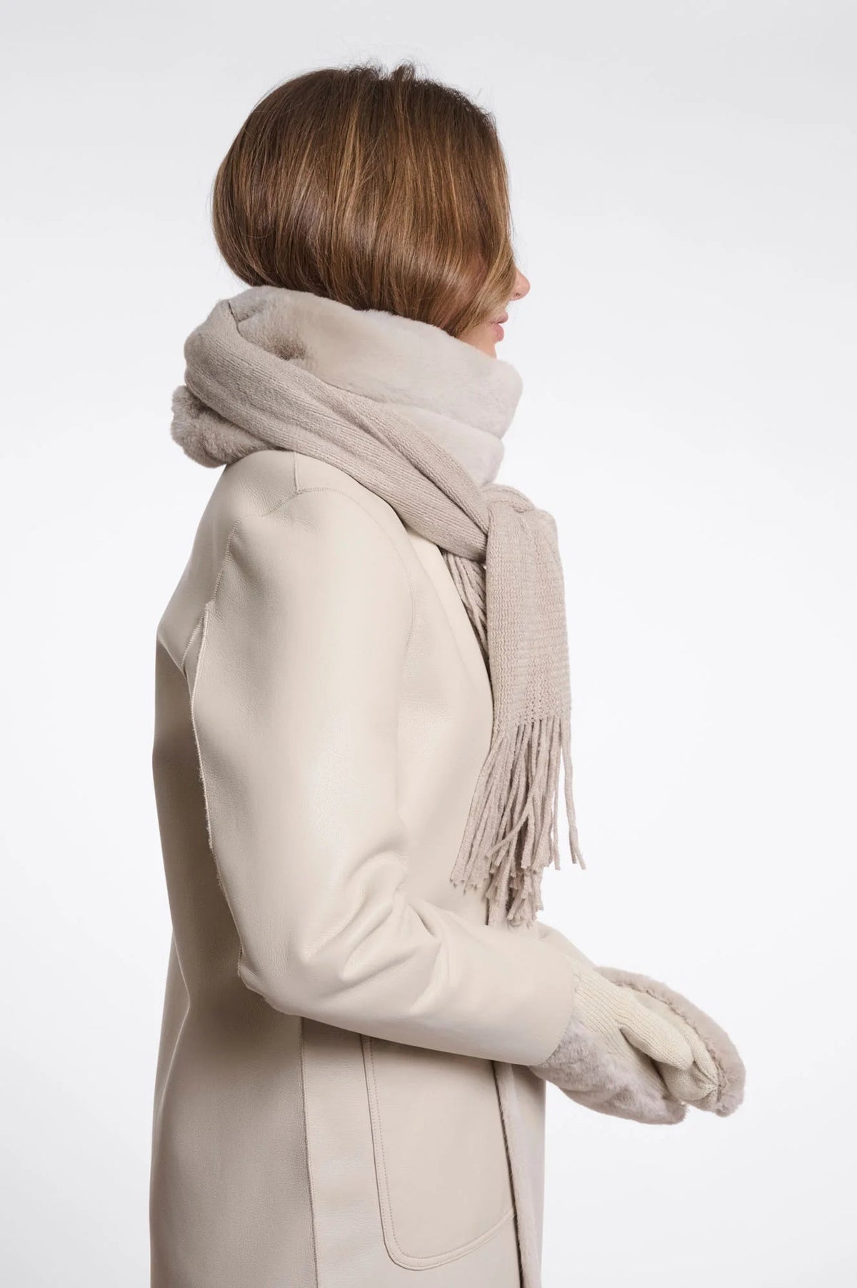 Vlien Knitted/Faux Fur Scarf Rino & Pelle