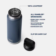 Yeti Rambler 36oz Water Bottle in Wetland Camo Yeti Coolers
