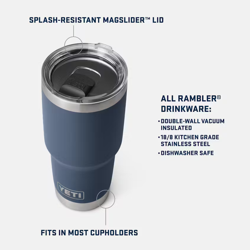 Yeti Rambler 30oz Tumbler - Firefly Yellow Yeti Coolers