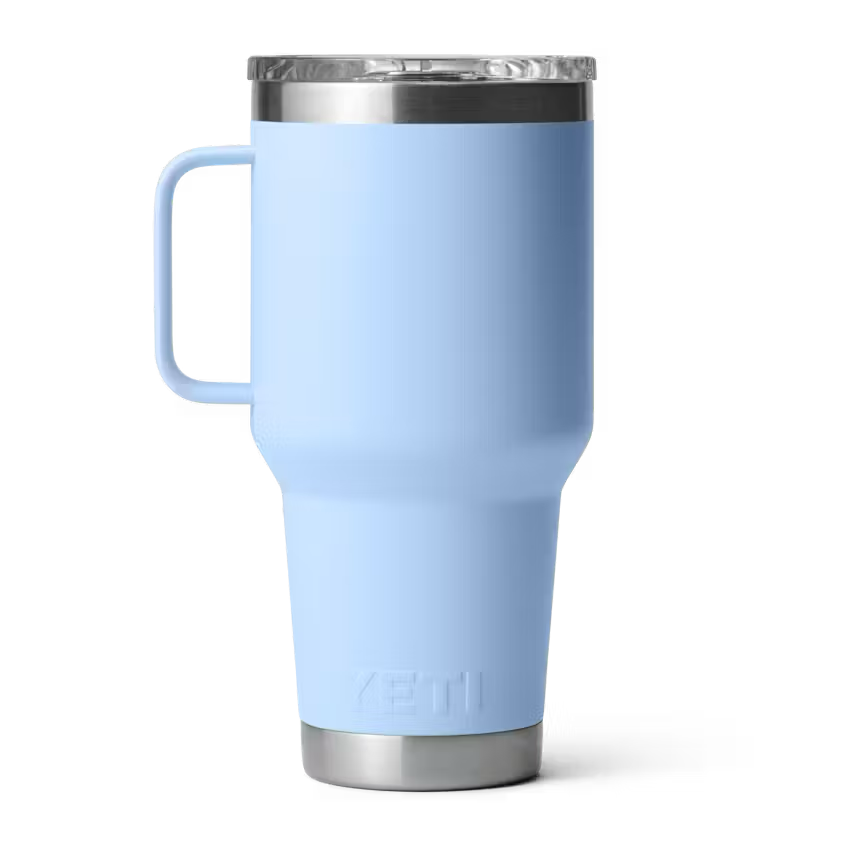 Yeti Rambler 30oz Travel Mug - Big Blue Sky Yeti Coolers