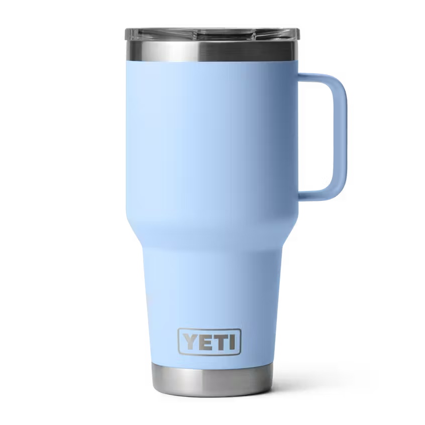 Yeti Rambler 30oz Travel Mug - Big Blue Sky Yeti Coolers