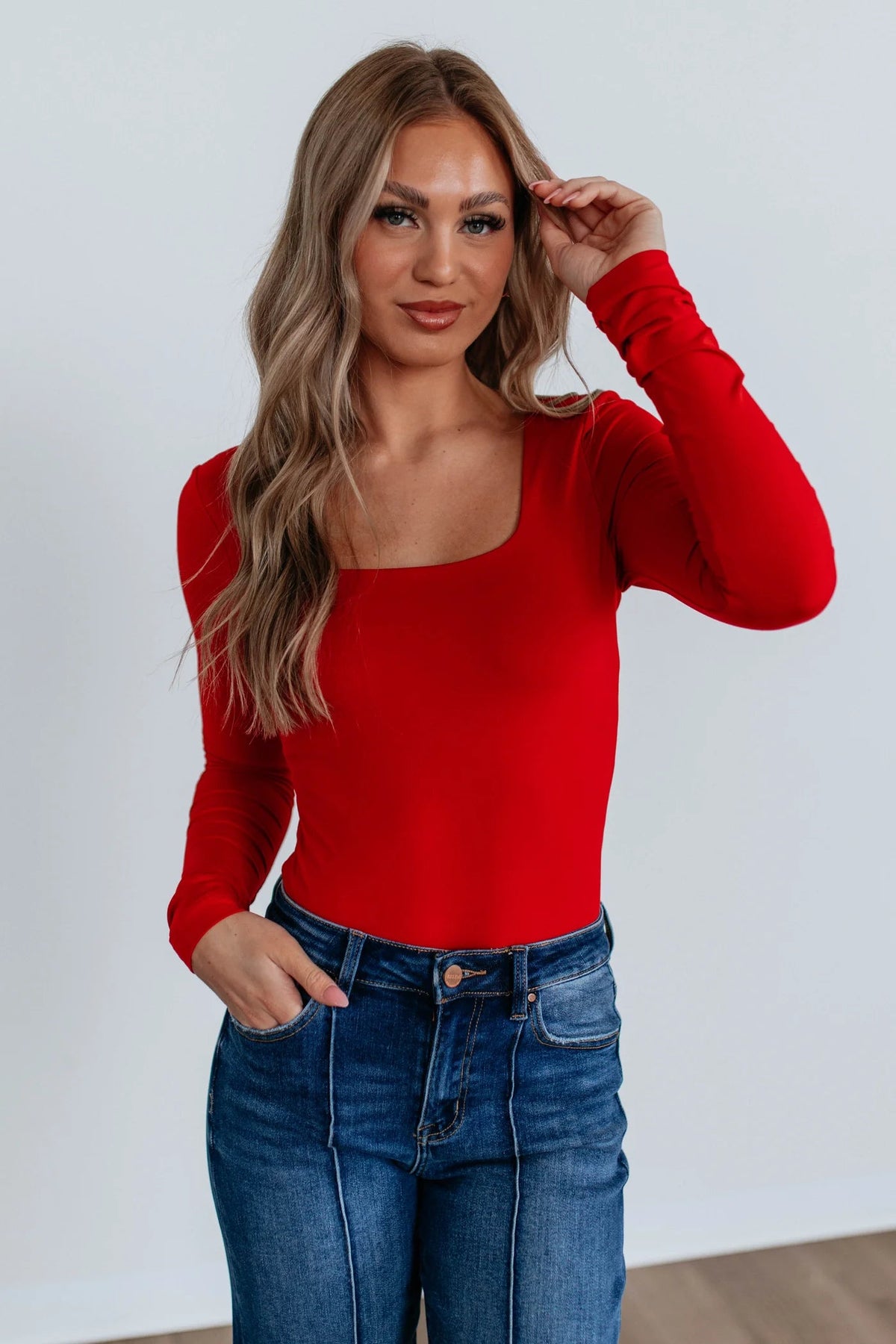 Mariana Long Sleeve Scoop Neck Shirt RD Style