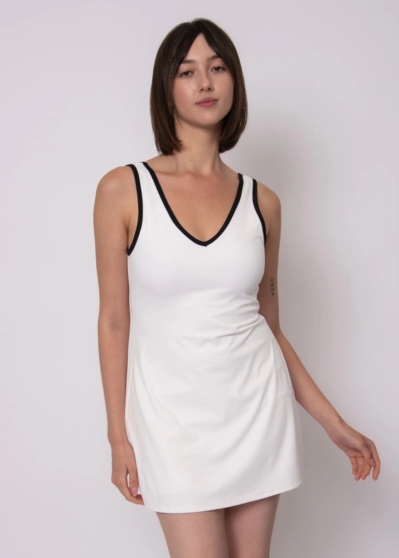 Matilda Second Skin Sport V-Neck Mini Dress RD Style