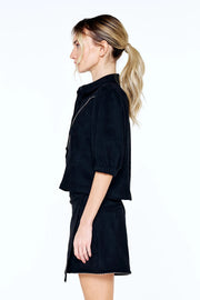 Vynessa Faux Suede Top Ciebon