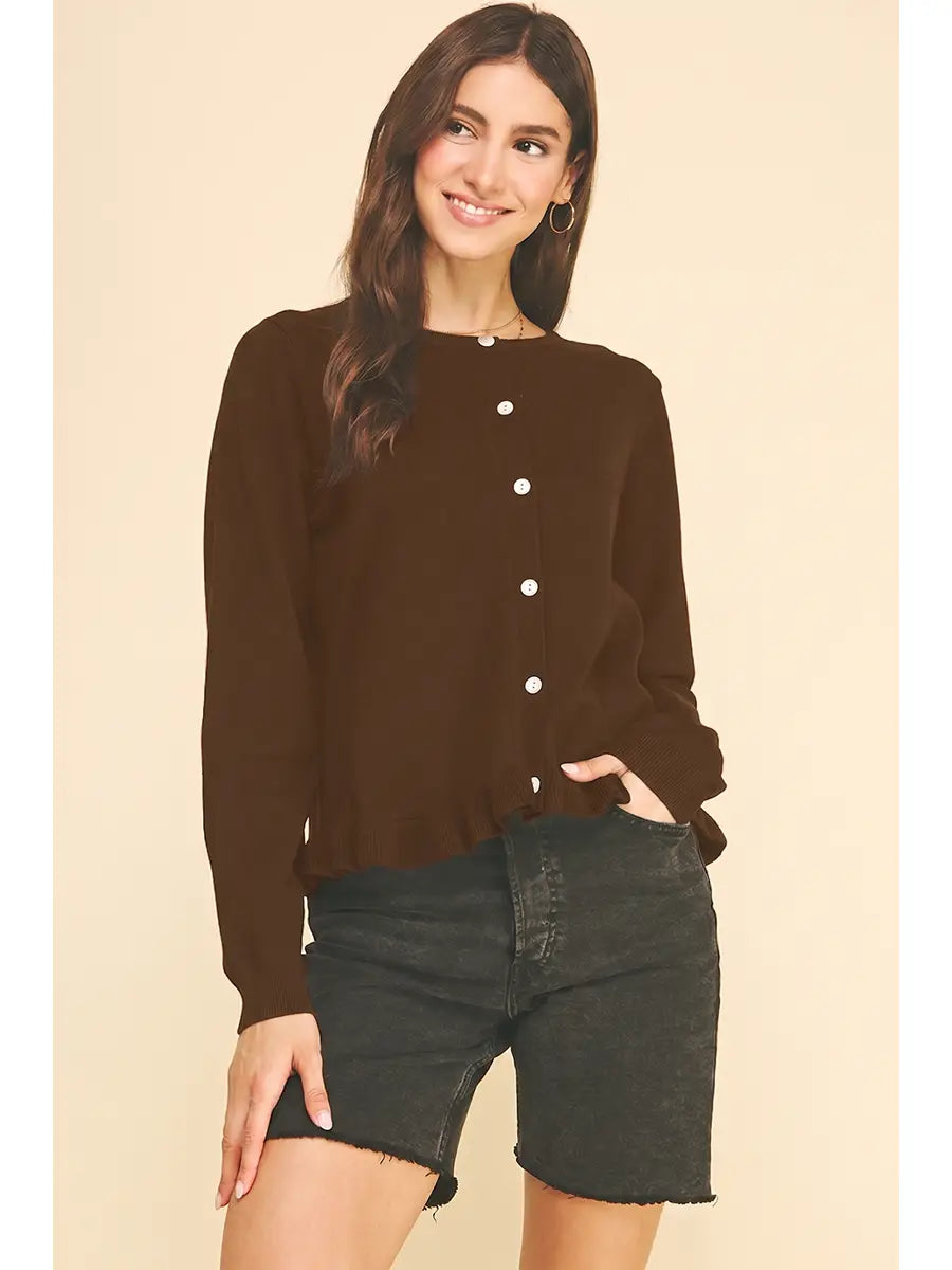 Button Down Cardigan Pinch