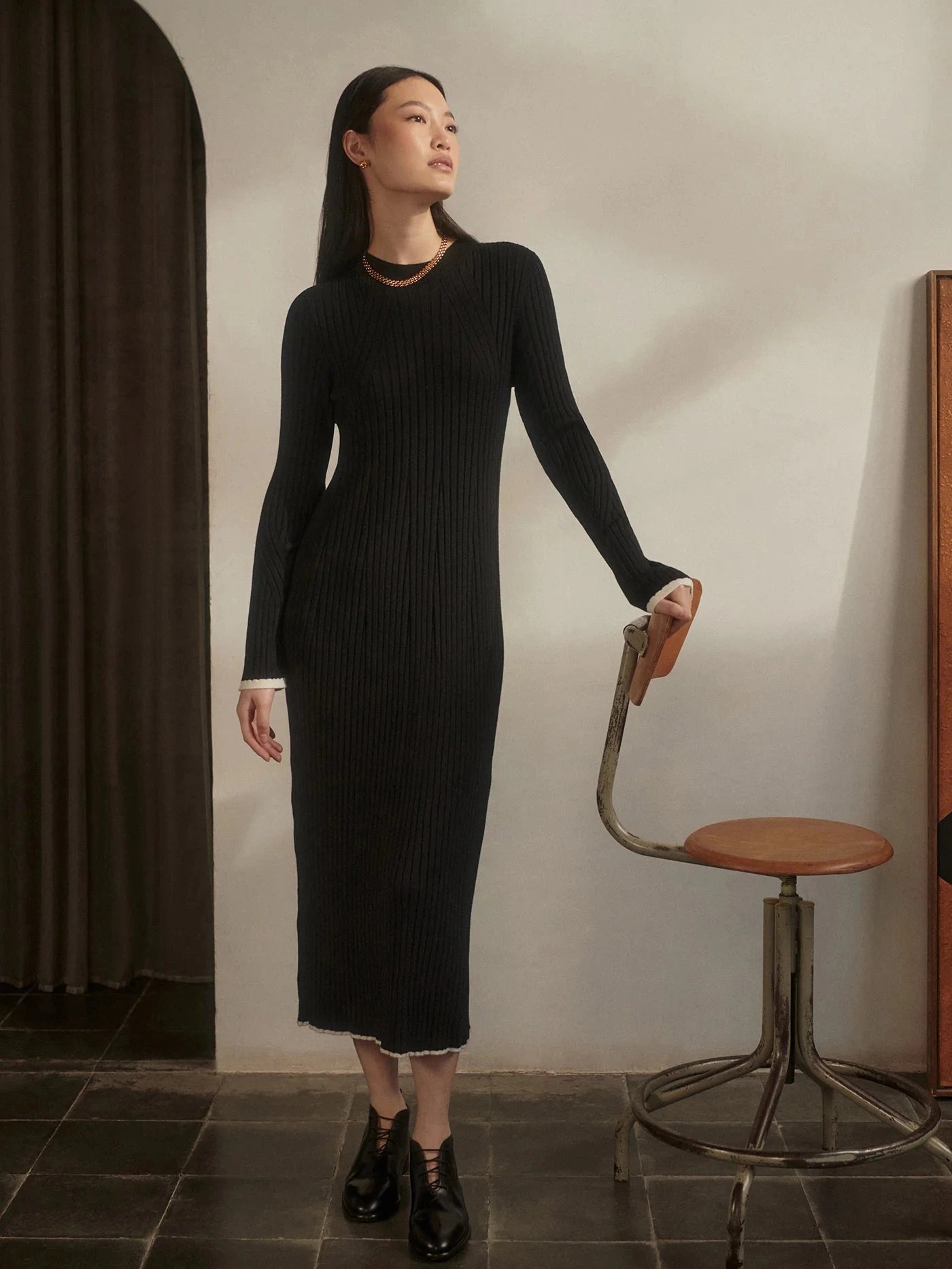 Axel Rib Knit Midi Dress | Varley Varley