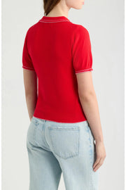 Springsteen Contrast Embroidered Polo Deluc