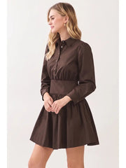 Button Down Shirt Mini Dress Pinch