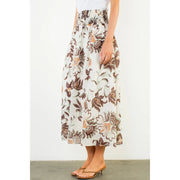 Floral Print Skirt THML