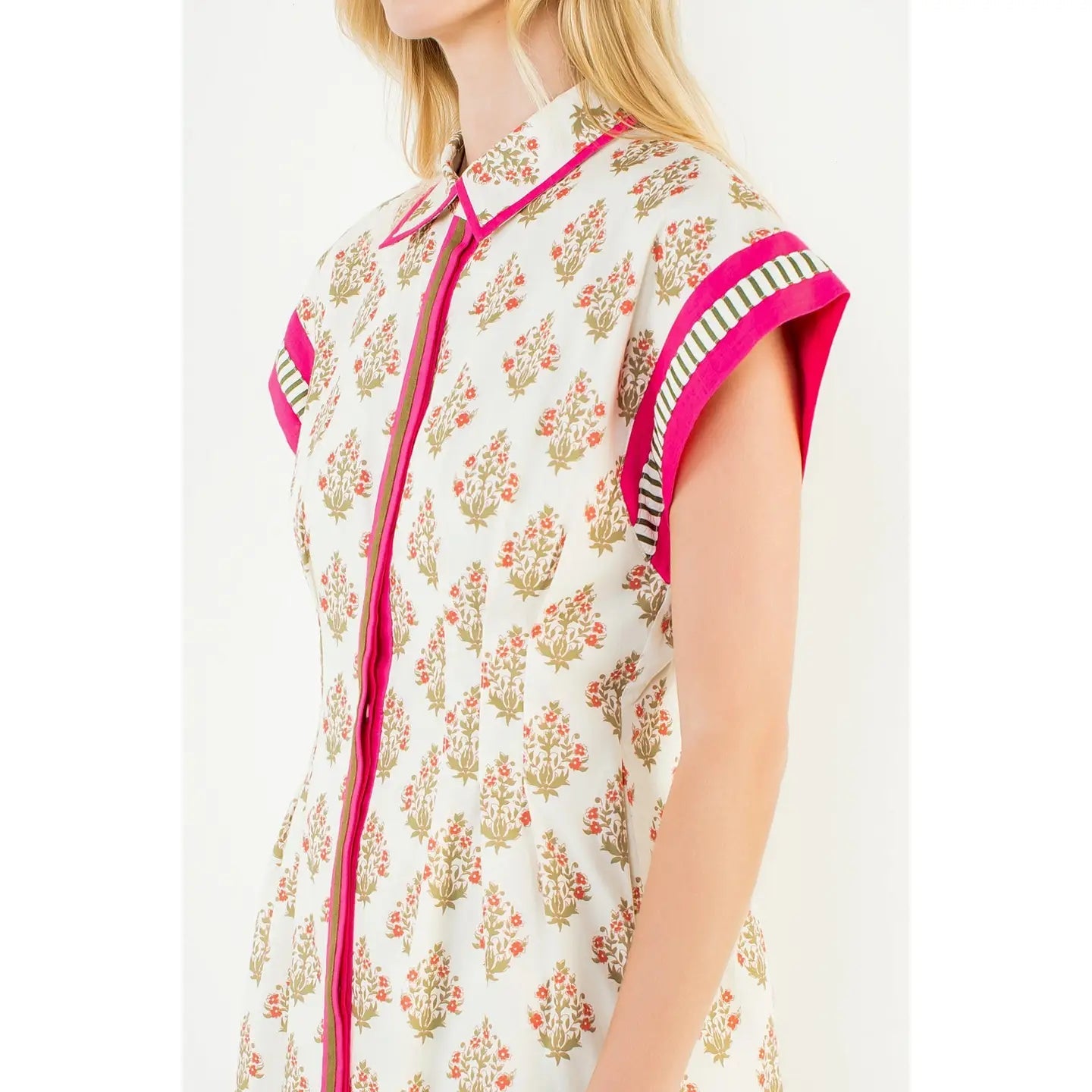 Floral & Stripe Dress THML