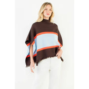 Colorblocked Poncho THML