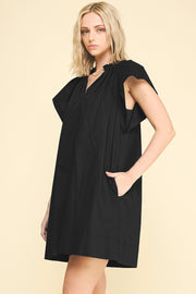 Ruffle Detailed Tunic Mini Dress Pinch