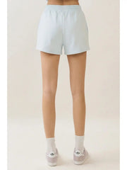 Elastic Waist Side Slit Solid Knit Relaxed Shorts Shop Expeditions