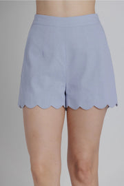 Scallop Hem Shorts Aureum