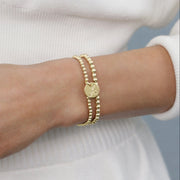 eCollegiate Classic Gold 3mm Bracelet - Alabama Disc enewton