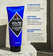 All-Over Wash for Face, Hair & Body 10oz Jack Black