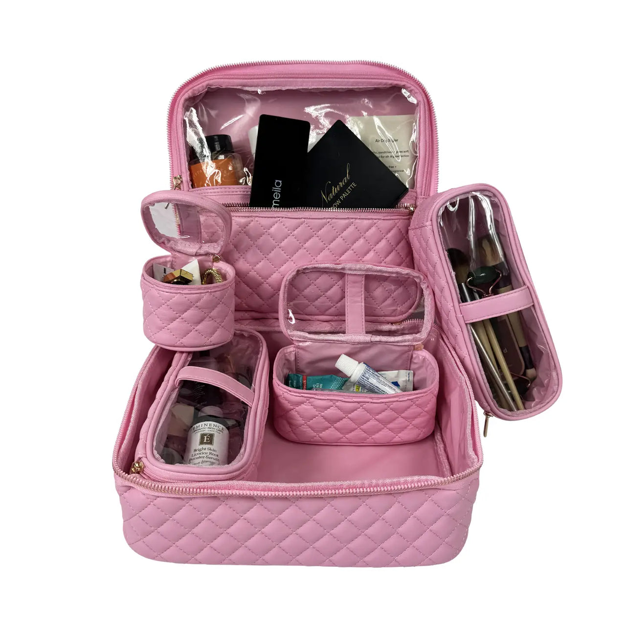 Mini Diva Makeup Case - Rose Quartz