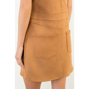 Sleeveless Suede Dress THML