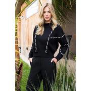 Contrast Stitch Knit Sweater THML